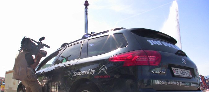 Streetview capture vehicle for private plots