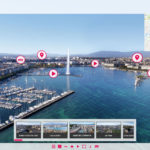 Interactive 360° city tour presentation, offering to discover through bird's eyes view with 360° photos and interactive 360° videos. Vast library of visuals allowing users to travel to many different parts of town, and see all of its iconic spots.