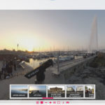 360° interactive video integrated into a virtual tour, with complete view over the surroundings. Users are free to look wherever they want, and engage themselves in discovering more contents of this 360° city tour.